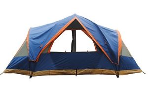 Blue 5-8 Persons POP UP Double Lining Outdoor Waterproof Camping Hiking Ten #