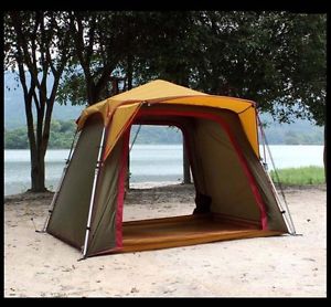 2 Persons Camping Hiking Double Lining Tent Outdoor Waterproof @