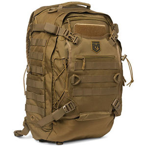 Cannae Phalanx Tactical Backpack Full Size Duty Pack w/Helmet Carry, Coyote