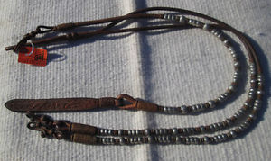 USED STERLING OVERLAY ROMEL REINS -  BROKEN HORN #2 set - VERY NICE QUALITY