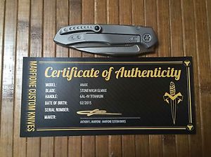 Anthony Marfione Custum Anax Microtech Knives