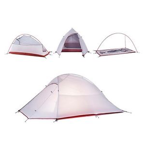 2 Persons Grey Outdoor Waterproof Camping Hiking Double Lining Tent *