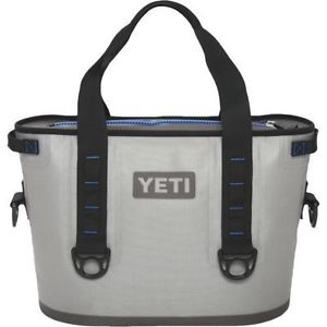 Yeti Hopper 20 Soft Side Cooler Fog Gray/Tahoe Blue New In Box Free Shipping!