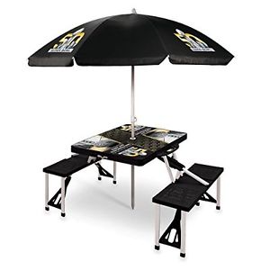 PICN-811021755052-NFL Super Bowl 50 Portable Picnic Sport Table with Umbrella