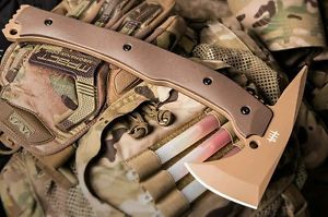 Hardcore Hardware Australia LFT-01 Tactical Tomahawk Tan Teflon Desert G-10 New