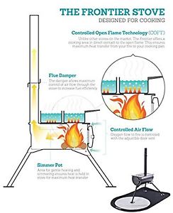 DWD ® Frontier Outdoor Bushcraft Complete Portable Camping Stove set includes 2