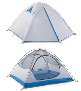 3 Persons Outdoor Waterproof Light Grey Camping Hiking Double Lining Tent *