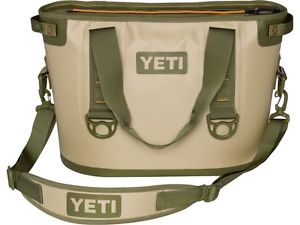 New In Box! Yeti Hopper 40 Field Tan Blaze Orange Free Shipping!