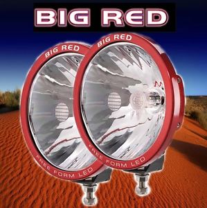 Big Red Set of 220mm Free Form 3 x 10W XML Cree LEDs 6000k Driving Lights Pair B