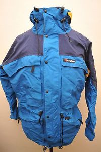 ULTRA RARE VINTAGE GB MADE BERGHAUS GORETEX MERA PEAK IA JACKET BLUES/YELLOWGA22