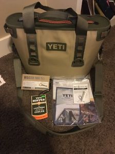 Yeti Hopper 20  Portable Cooler FIELD TAN BLAZE ORANGE YHOP20T