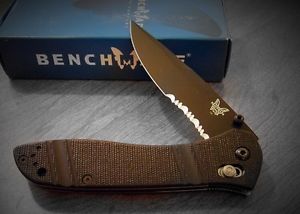 NEW! Benchmade McHenry & Williams AXIS Lock Knife (3.9" Black Serr) 710SBKD2