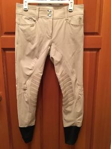 Animo Breeches With Swarovski Crystal & Gripping Tan I-44 D-38 - U.S.A size 30