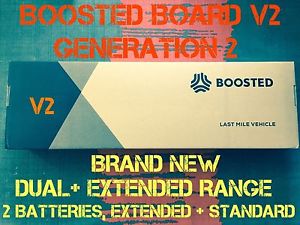 BOOSTED BOARD VERSION 2 (V2) DUAL+ PLUS (2 BATTERIES) EXTENDED RANGE (NEW 0 MILE