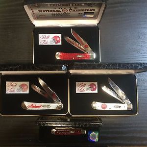 CASE KNIVES - FREE SHIPPING - Alabama 2015 Championship Knife Set - #16 serial