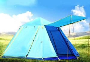 3-4 Persons POP UP 1'S Family Outdoor Waterproof Beach Camping Hiking Tent #