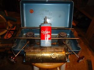 Vintage Optimus 22B Camping Stove - Working - With Bonus Optimus Spirit Can