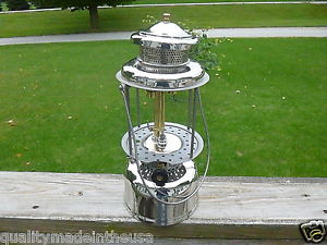 For Display Coleman Quick Lite Lantern Nickel Plated Brass Vent and Fount