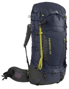 The North Face TNF Primero 70 waterproof Rucksack 70-80L - size M in Blue/yellow