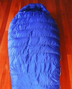 As New Used Marmot Helium sleeping bag down 850 15F -9C regular left zipper