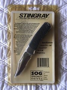 NIB NEW Vintage SOG Stingray Knife - Seki Japan - DISCONTINUED