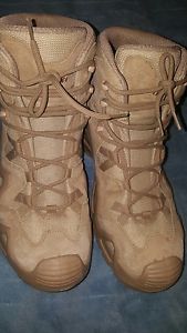 LOWA ZEPHYR MID TF BEIGE MEN HIKING BOOTS SIZE 12 MADE IN SLOVAKIA R20107