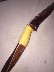 Bear Kodiak  New for  Recurve Bow RIGHT Hand  35lbs Gloss Purple Heart/Rosewood