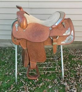 16" Circle Y Western Silver Show Saddle. Western Pleasure, Horsemanship