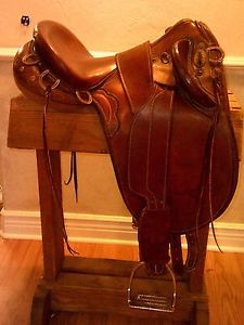 AUSTRALIAN SADDLE JAMES SADDLERY SOMERSET POLEY  WIDE GULLET  16"