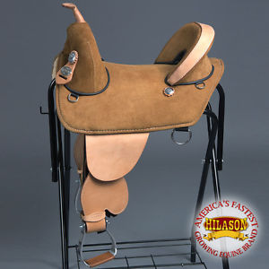 CTW207BZ CLASSIC HILASON TREELESS WESTERN TRAIL BARREL RACING LEATHER SADDLE 16