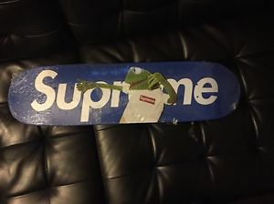 2008 Supreme Terry Richardson Kermit The Frog Box Logo Skateboard Deck Blue