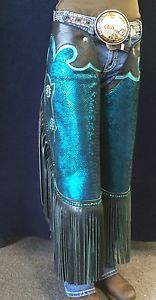 Ladies Mounted Shooting Western Chinks Chaps