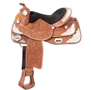 Tough-1 Saddle Western Seven Oaks Silver Show Quarter 14" Light RK8514V