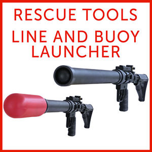 Rope Line Launcher - Lifeguard Rescue Water Floating Buoy Launcher - Life Saving