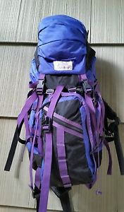 Vintage 1980's Gregory Mountain LARGE Blue Internal Frame Backpacking Backpack