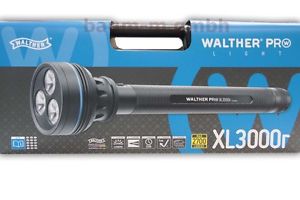 WALTHER PRO XL3000R Stablampe Taschenlampe 2700 LUMEN Security Sicherheit