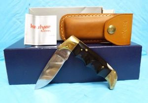 KERSHAW FOLDING FIELD #1050 KNIFE w/ BOX, SHEATH, INSERTS COLLECTORS KNIFE #1