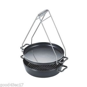 Uniflame Dutch Oven 12inch Half black iron 3.2mm family group camp bonfire bbq