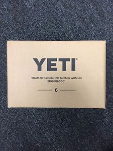 YETI RAMBLER 20OZ TUMBLER BULK 6 PACK