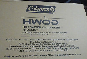 Coleman hot water on demand Oasis <554>