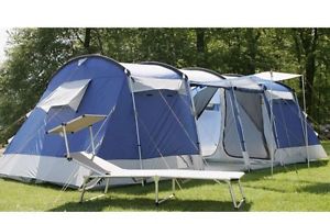 ^30@ Skandika Montana 8 Person Tent Camping Family Group Outdoor Blue