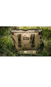 YETI Hopper 20 Soft Side Cooler Field Tan/Blaze Orange NEW  Free Shipping!