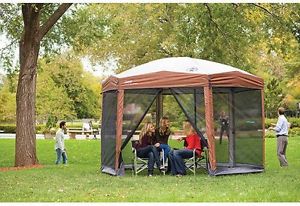 Coleman 12-by-10-foot Hex Instant Screened Canopy/Gazebo