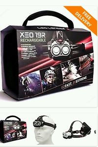 LED lenser XEO19R Rechargeable 5-in-1 LED Lamp White - Clear Cube, + Accessories