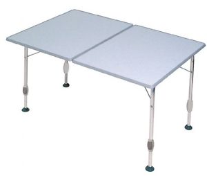 Dukdalf Table Fantastique Modèle Twin 120x80cm Table de camping hauteur réglable