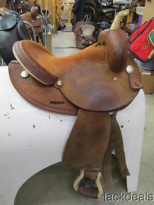 Circle Y Barrel Saddle 15" Round Skirt Model Lightly Used