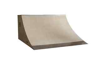 6 Foot Wide Skateboard Quarter Pipe Ramp (38 Inches Tall)