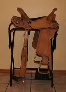 16" Silver Royal western saddle includes matching bridle, breast collar, girth