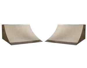 Pair of 6 Foot Skateboard Quarter Pipes (38 Inches Tall)