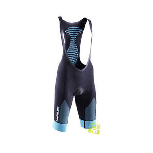 X-Bionic Donna Salopette Effettore Power BIB Breve Comfort nero/turchese